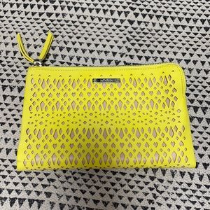 Stella & Dot Yellow and Tan Clutch